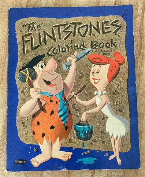 Vintage The Flintstones Coloring Book Whitman 1960 No Coloring Unused