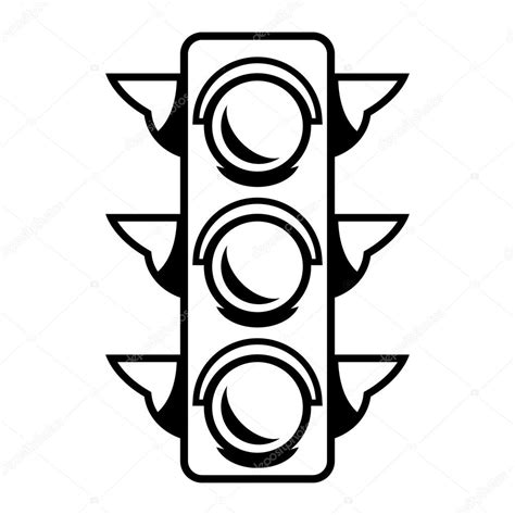 Traffic Light Vector Icon Stock Vector Image By ©briangoff 100637878