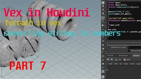 Vex In Houdini Part 7 Foreach For Arrays Converting Strings To Numbers