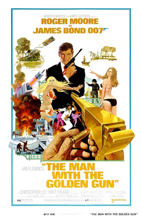 The Man With The Golden Gun 1974 Póster All James Bond Movies James