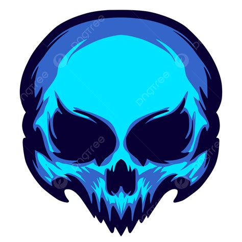 Ilustración Cabeza Cráneo Logo Mascota Arte Vector Png Cráneo