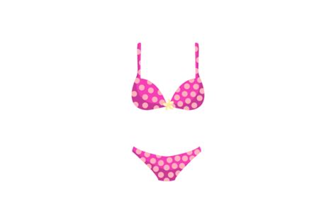 Pink Polka Dot Bikini Graphic By Infonatastudio · Creative Fabrica