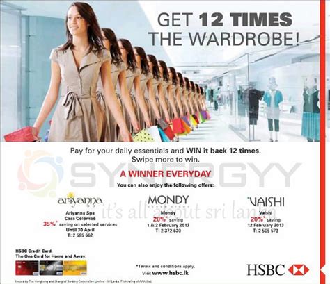 Offers at over 900 world famous hotels with visa luxury hotels collection. HSBC Credit Card Offers - February 2013 - SynergyY