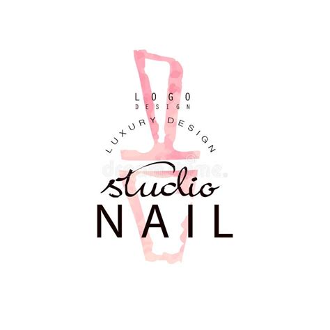 Manicure Nail Studio Logo Design Set Creative Templates For Nail Bar