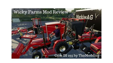Wicky Farmsmod Review Case Ih 235 Lawn Tractor V2fs19new Intro Youtube