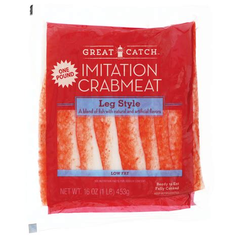 Great Catch Fully Cooked Imitation Crab Meat Leg Style Shop Shrimp Shellfish At H E B