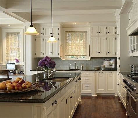 Light Colored Kitchen Cabinets With Dark Countertops Kitchen Cabinet