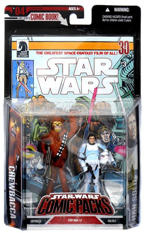 Star Wars A New Hope 2006 Comic Pack Han Solo Chewbacca 375 Action