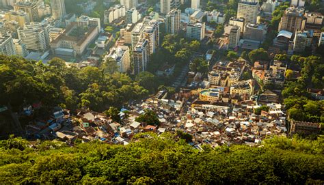 Inequality Contrast Between Poor And Rich People In Rio De Janeiro