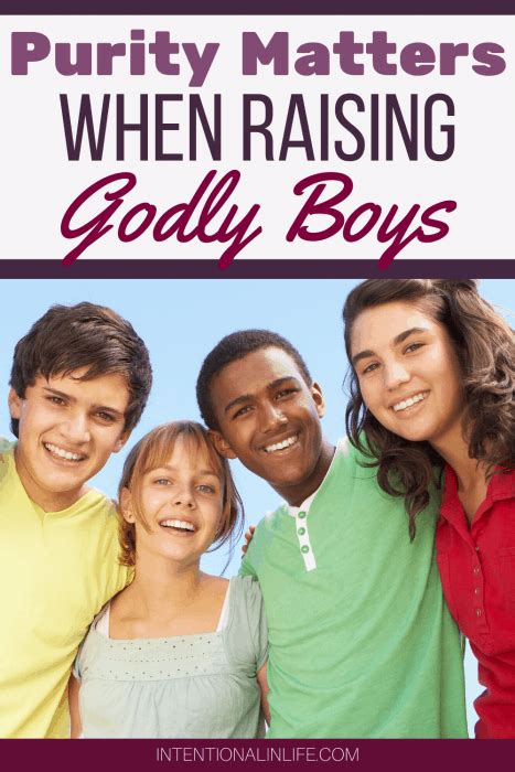 Purity Matters In Raising Godly Boys