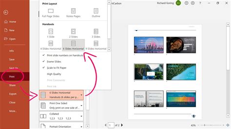 How To Print Multiple Slides On One Page Brightcarbon