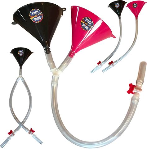 party beer bongs with 3 different double configurations extra thick kink free tubes