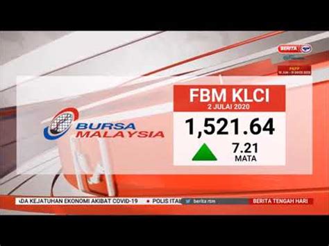 Jul Berita Tgh Hari Bursa Malaysia Youtube