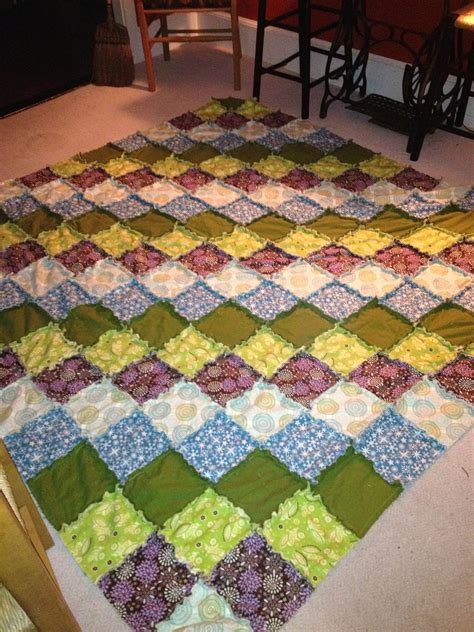 My First Rag Quilt Rag Quilt Quilts Home Crafts