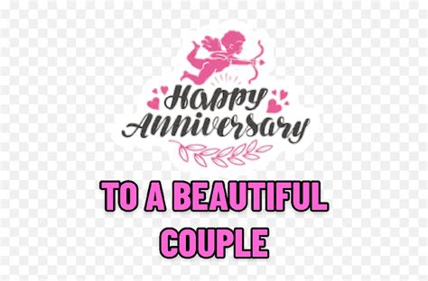 Happy Anniversary Whatsapp Wedding Anniversary Stickers Emojihappy