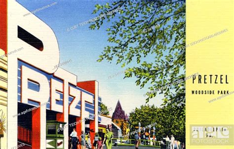 Pretzel Ride Woodside Park Philadelphia Pennsylvania Usa 1947