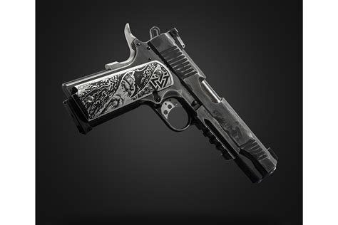 Magnum Research 1911 45 Acp Custom Engraved Viking With Hammer Finished