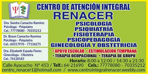 Contacto Centro De Atenci N Integral Renacer
