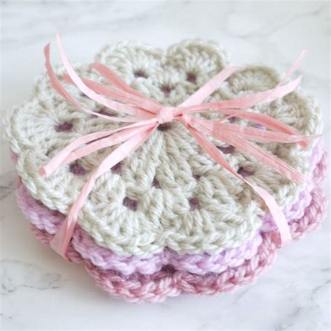 Coaster Crochet Pattern Bella Coco Store Artsy Crochet Coaster