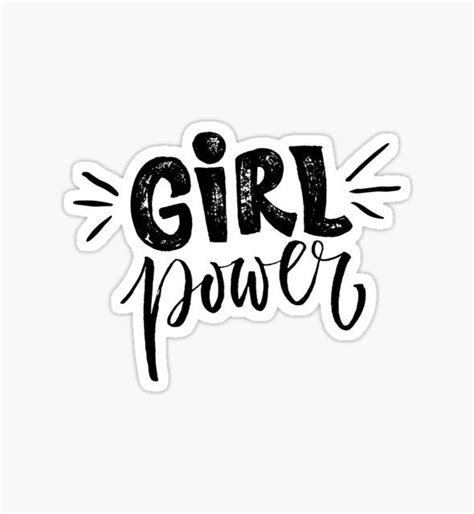 Girl Power Feminism Quote Tumblr Stickers Quote Stickers Cool