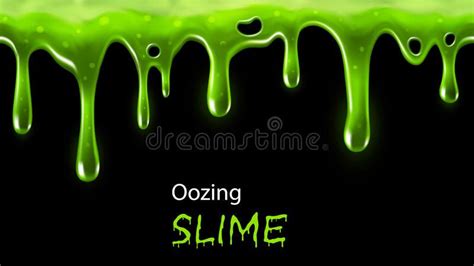 Oozing Slime Dripping Green Slime Seamlessly Repeatable Individual