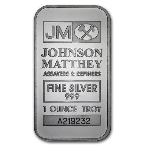 1 Oz Silver Bar Johnson Matthey