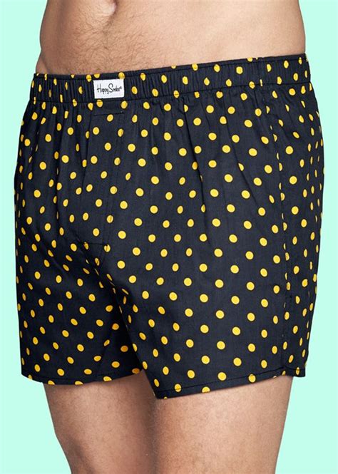 Yellow Polka Dots Never Looked So Good These Black Boxers Are Made Of
