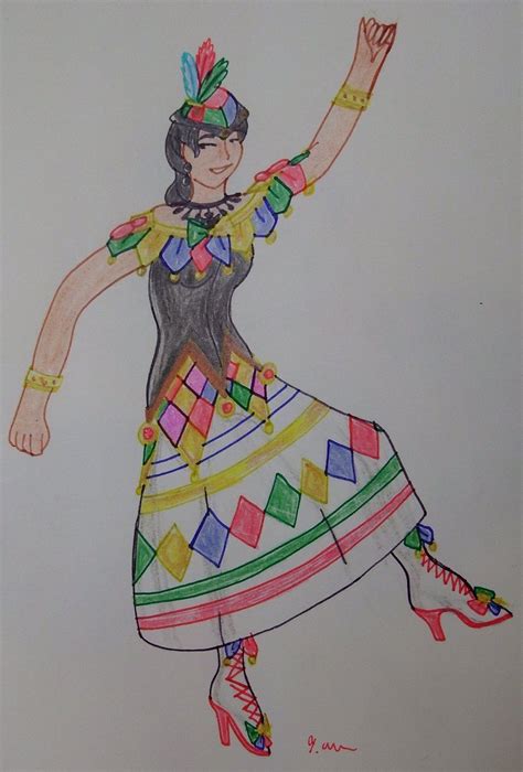 An 18th century woman created for an autodesk tutorial series. Harlequin Anime Drawing circa 18th century