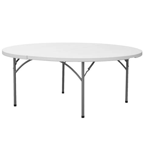 72 Inch Round Folding Table 6 Foot Round Plastic Folding Table