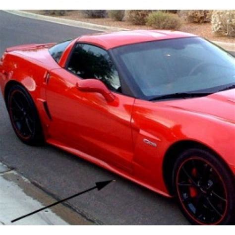 Corvette C6 Side Skirts Zr1 Style Painted Factory Exterior Colors