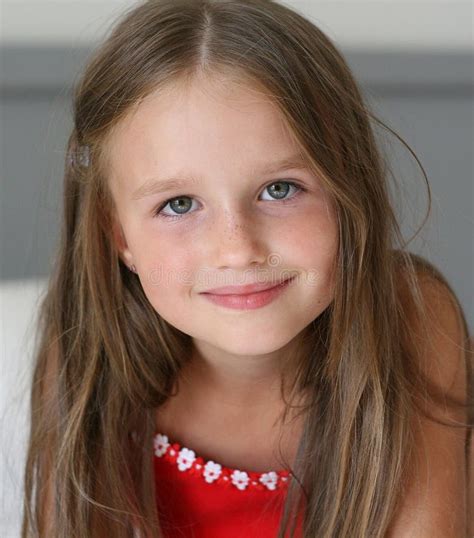 Smiling Little Girl Stock Photo Image Of Girl Portrait 10488476