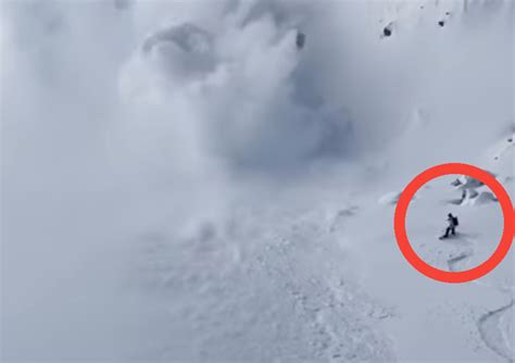 Video Snowboarder Triggers Avalanche With 5 Foot Crown Unofficial