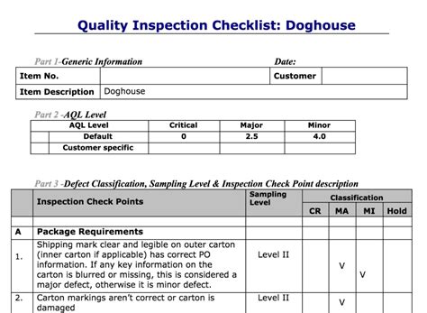 Veteran In Afara Secol Quality Control Inspection Checklist Artizan Astă Seară Merita