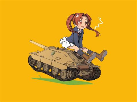 Download X Wallpaper Girls Und Panzer Anzu Kadotani Tank Anime Girl Standard
