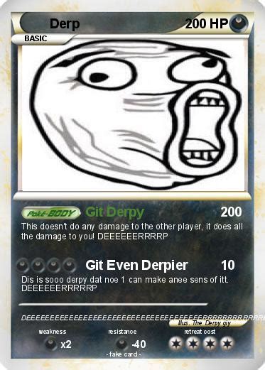 Pokémon Derp 857 857 Git Derpy My Pokemon Card