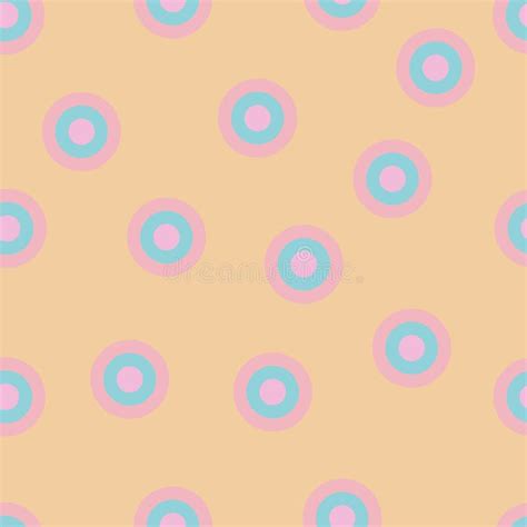 Seamless Patterns With Geometric Shapes Circles Vector Background