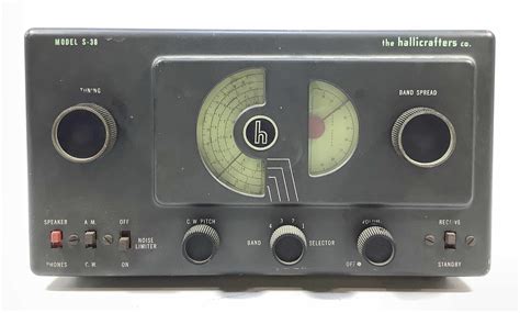 Lot Vintage Hallicrafters S 38 Short Wave Ham Radio