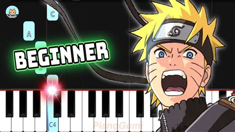 Naruto Shippuden Op 14 Tsuki No Ookisa Beginner Piano Tutorial