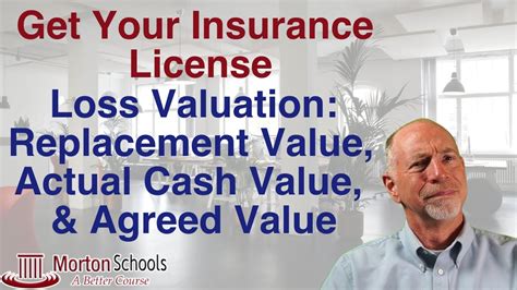 How To Get Your Insurance License Loss Valuation Replacement And