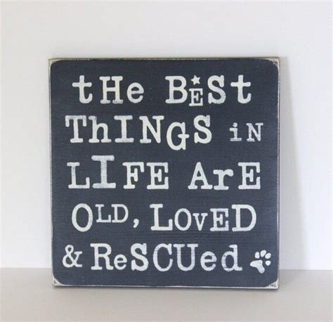 Items Similar To The Best Things In Life Are Rescued Dog Sign