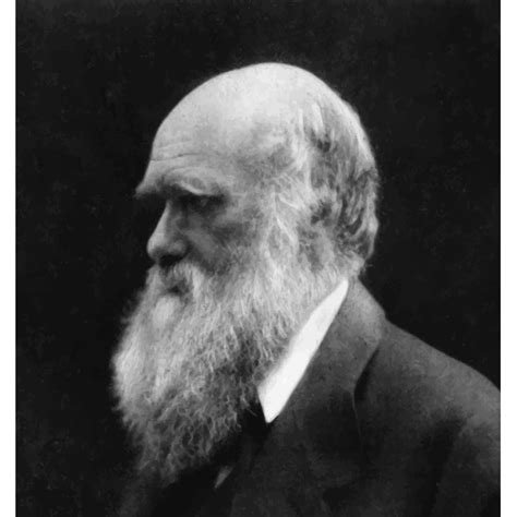 Charles Darwin In Black And White Free Svg