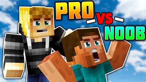 Pro Vs Noob Minecraft Skywars Youtube