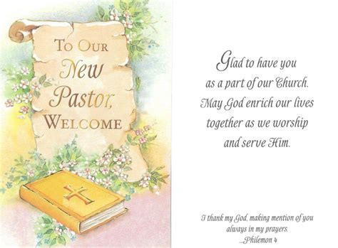 New Pastor Welcome Card National Shrine Of St Dymphna