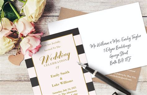 How To Address Wedding Invitations Announcements Snapfish Ie