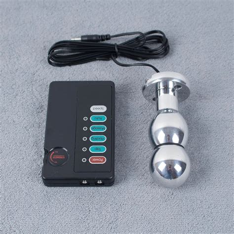 es0074 electro sex massager butt plug submission electric shock sex toys electro stimulation