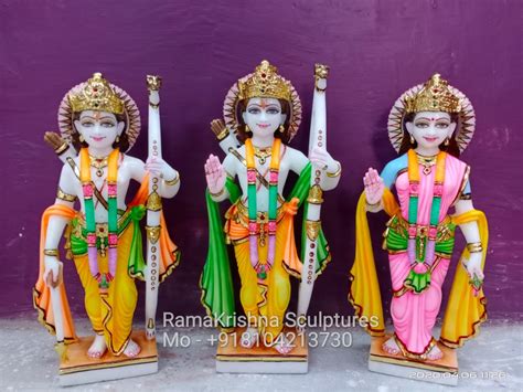 Ram Darbar Marble Statue Online, Ram Parivar Idols@ best price - The ...