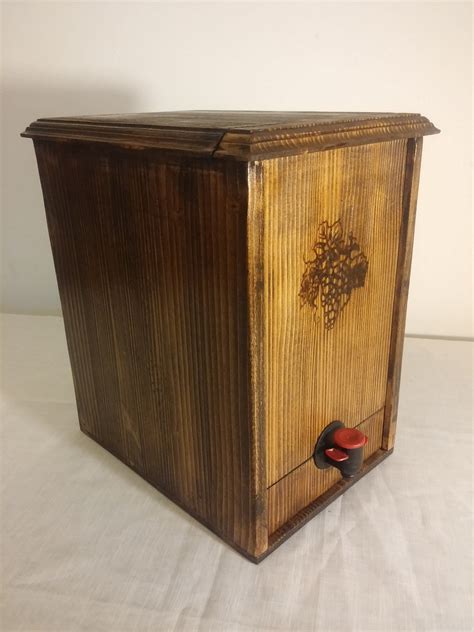 The 5l Wine Wood Case Wooden Case For Boxed Wine Fits 3 And Etsy Uk