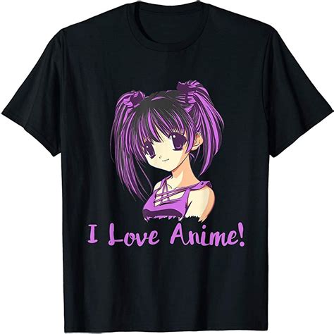I Love Anime Anime Girl T Shirt Manga Plus Size Up To 5xl
