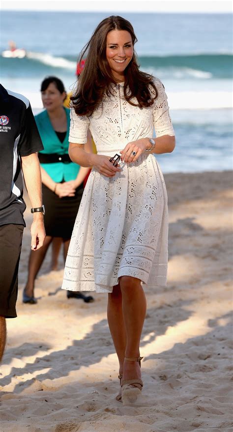 Kate Middletons White Zimmermann Dress In Australia Glamour