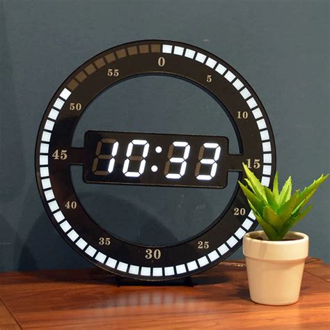 Buy Creative Mute Hanging Wall Clock Black Circle